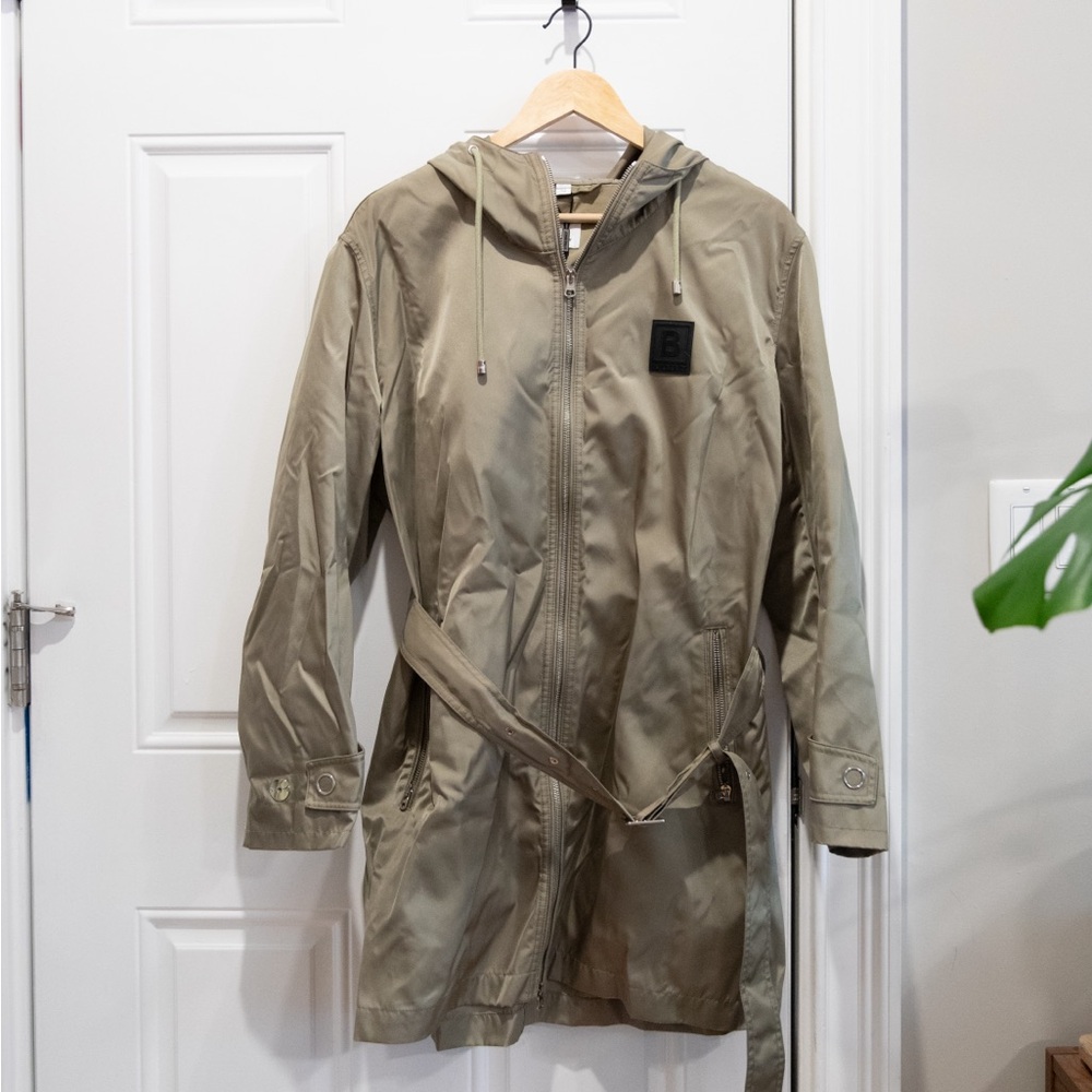 Burberry Olive Rain Coat